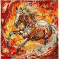 thumbnail image 1 of Fire Sunset Horse Running DIY 11CT Stamped Cross Stitch Kits for Beginners Easy Needlepoint Embroidery Counted Cross Stitch Art Craft for Wall Decoration 14x14inch(4), 1 of 8