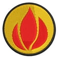 thumbnail image 1 of Fire Symbol Applique Multi-Color Embroidered Hook & Loop Patch - 2.0 Inch Mini, 1 of 5