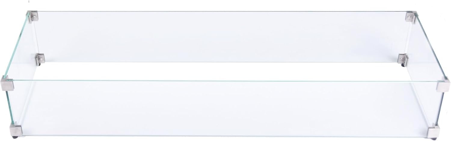 Fire Pit Wind Screen from ELEMENTI | ELEMENTI Plus and MODENO (Wind Screens, Rectangular 44.3" x 14" WS - 005)