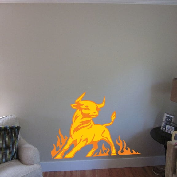 Fire Trail Bull Sticker - 36 Inches