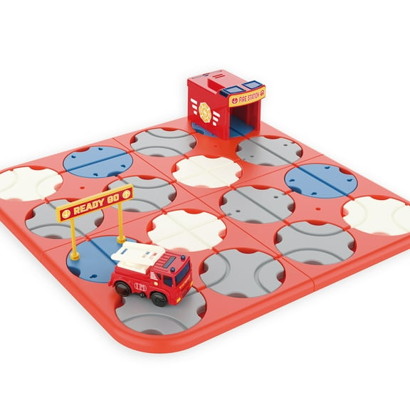 Fire Truck A-Maze Tracks DIY Track Maze Set With Battery Powered Vehicle