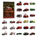 Fire Truck Advent Calendar, 24 Day Christmas Countdown with Mini Fire ...