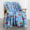 thumbnail image 1 of Fire Truck Blanket for Kids Boys Throw Blankets for Boys, Toddler, Children, Soft Fleece Kids'' Blankets for Napping at School or Bed, Birthday for Boys (40x50 Inch Fire Truck-Blue), 1 of 6