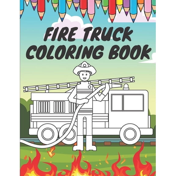 Fire Truck Coloring Book