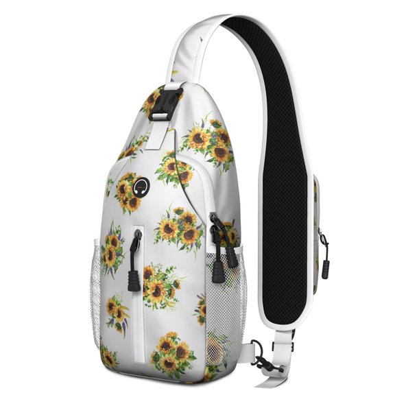 Fire Truck and Excavator Sling Backpack for Construction Fans – Multipurpose Travel Daypack with Ergonomic Fit, Anti-Theft Back Pocket, Partitioned Storage, Water-Resistant Fabric, Adjusta