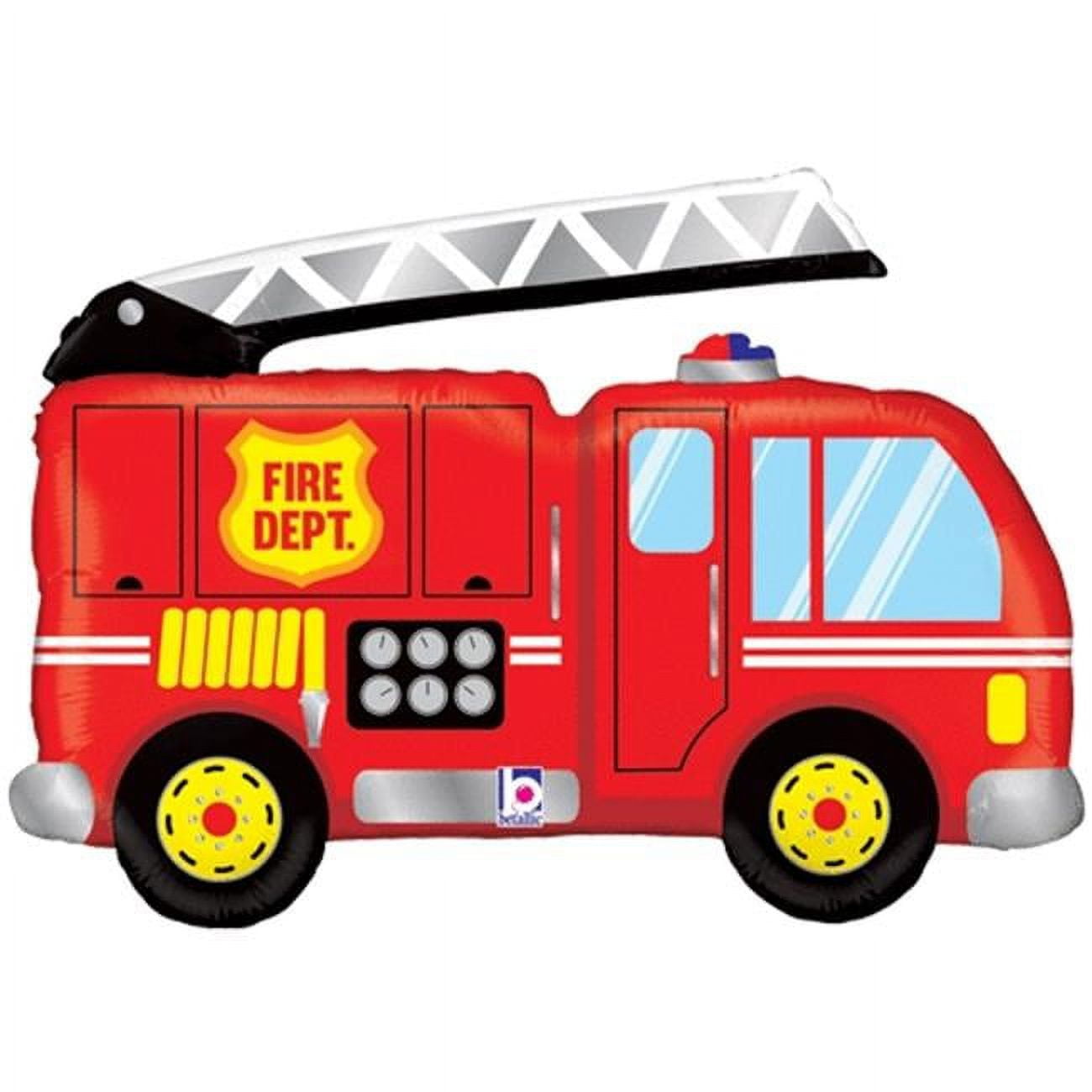 BETALLIC Fire Truck Foil Balloon 40"