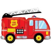 Fire Truck Foil Balloon 40"