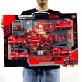 thumbnail image 1 of Fire Truck Playset,14-Piece Pull-Back Vehicle Set with Fire Station Accessories,ABS Plastic Simulation Toys for Imaginative Rescue Role-Play,Educational Firefighting Toy Kit, 1 of 6