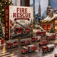 > Fire Truck Toy Advent Calendar, 24 Day Christmas Countdown Gift Box ...
