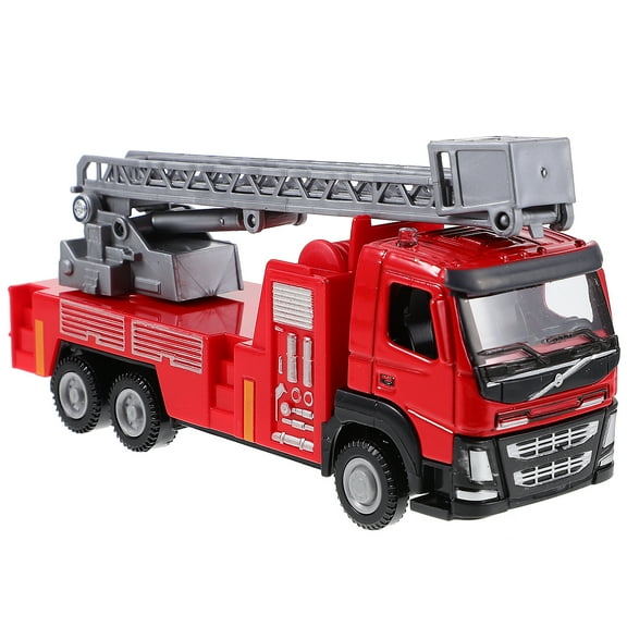 Hytrove Fire Truck Toy Red Alloy 1Set 5.7x2.8x1.7in