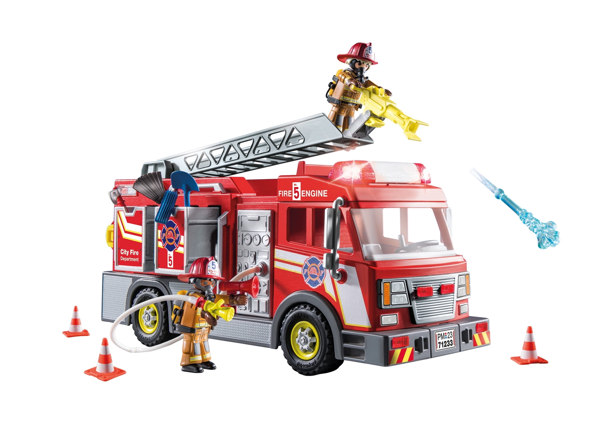 PLAYMOBIL Fire Truck with Flashing Lights