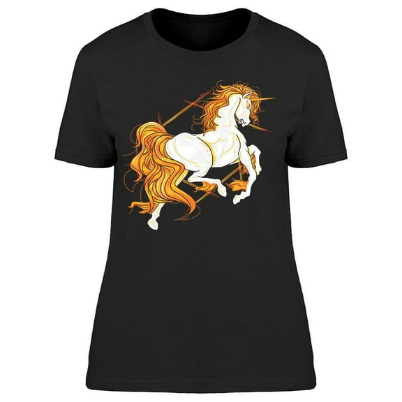 Fire Unicorn T-Shirt Women -Image by Shutterstock, Female x-Large