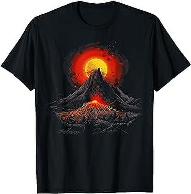 Fire Volcanoes , Volcano Lover Geology Erupting Volcano T-Shirt ...