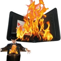Fire Wallet Magic Trick, Flaming Wallet, PU Leather Billfold That Lights On Fire for Stage and Street Shows, Professional Trick for Magicians, Magic Enthusiasts & Adults