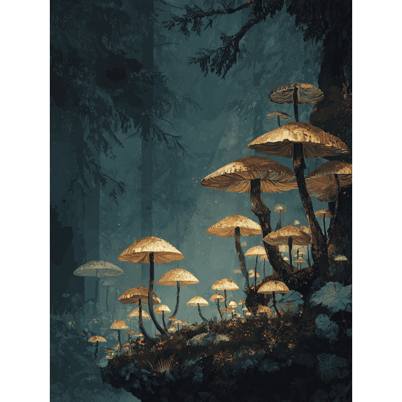 Fire Watch Tower Forest Sunset Canvas Art Print for Living Room Bedroom Kitchen Hallway Home Decor
