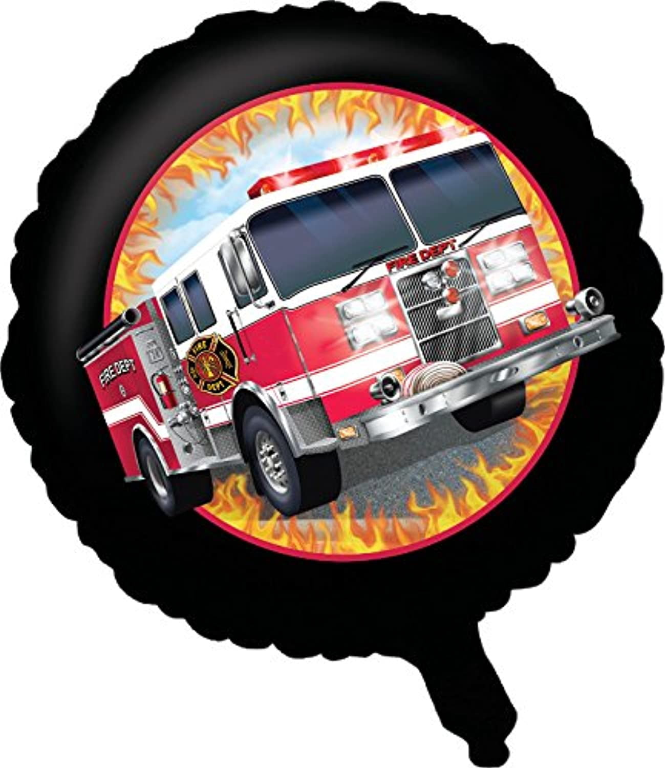 Fire Watch Truck Engine Firefighter Birthday Party Decoration 18" Foil Balloon