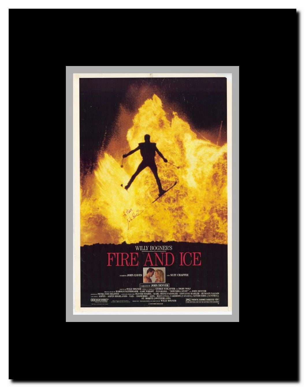 Fire and Ice Framed Movie Poster
