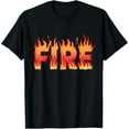 Fire and Ice Last Minute Halloween Matching Couple Costume TShirt