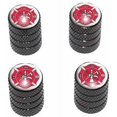 thumbnail image 1 of Fire and Rescue Firefighter Firemen Maltese Cross Tire Rim Wheel Aluminum Valve Stem Caps, Multiple Colors, 1 of 1