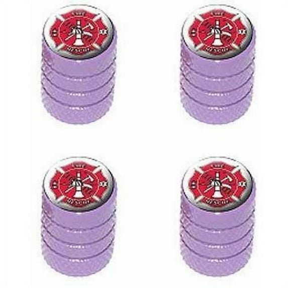 Fire and Rescue Firefighter Firemen Maltese Cross Tire Rim Wheel Aluminum Valve Stem Caps, Multiple Colors
