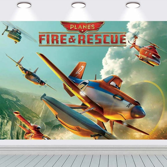 Fire and Rescue Taspestry Wall Decor Backdrop Banner Party Supplies Poster Birthday Decorations Background for Photography Taspestry