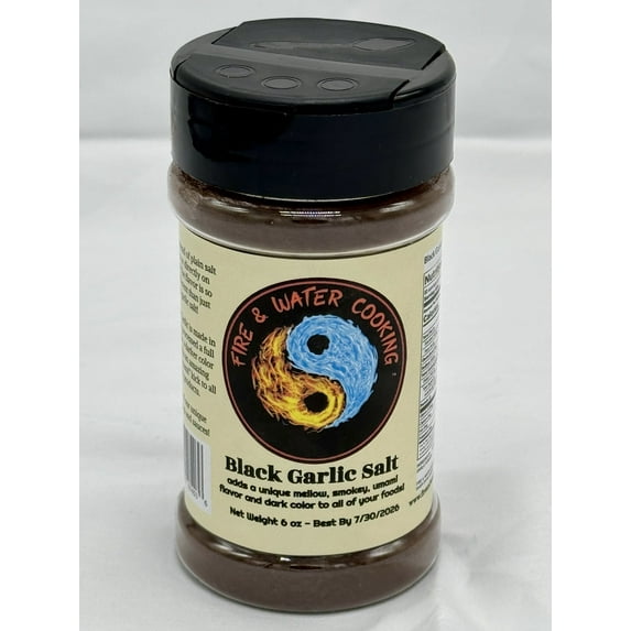 Fire and Water Cooking Gourmet Black Garlic Sea Salt