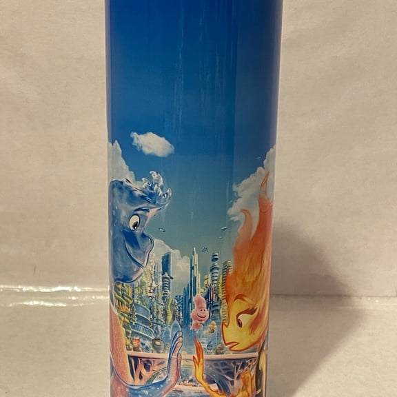 Fire and Water Tale tumbler. Ember and Wade tumbler. 20 oz straight skinny stainless steel sublimation