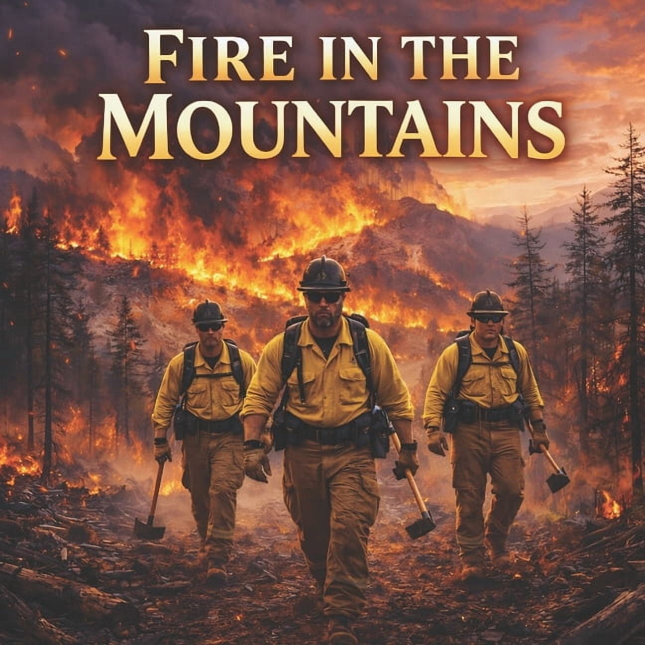 Fire in the Mountains: A Story of Firefighters, Families, and Hope, (Paperback)