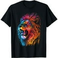 thumbnail image 1 of Fire of God, lion Animal roaring lion workout positive T-Shirt, 1 of 5
