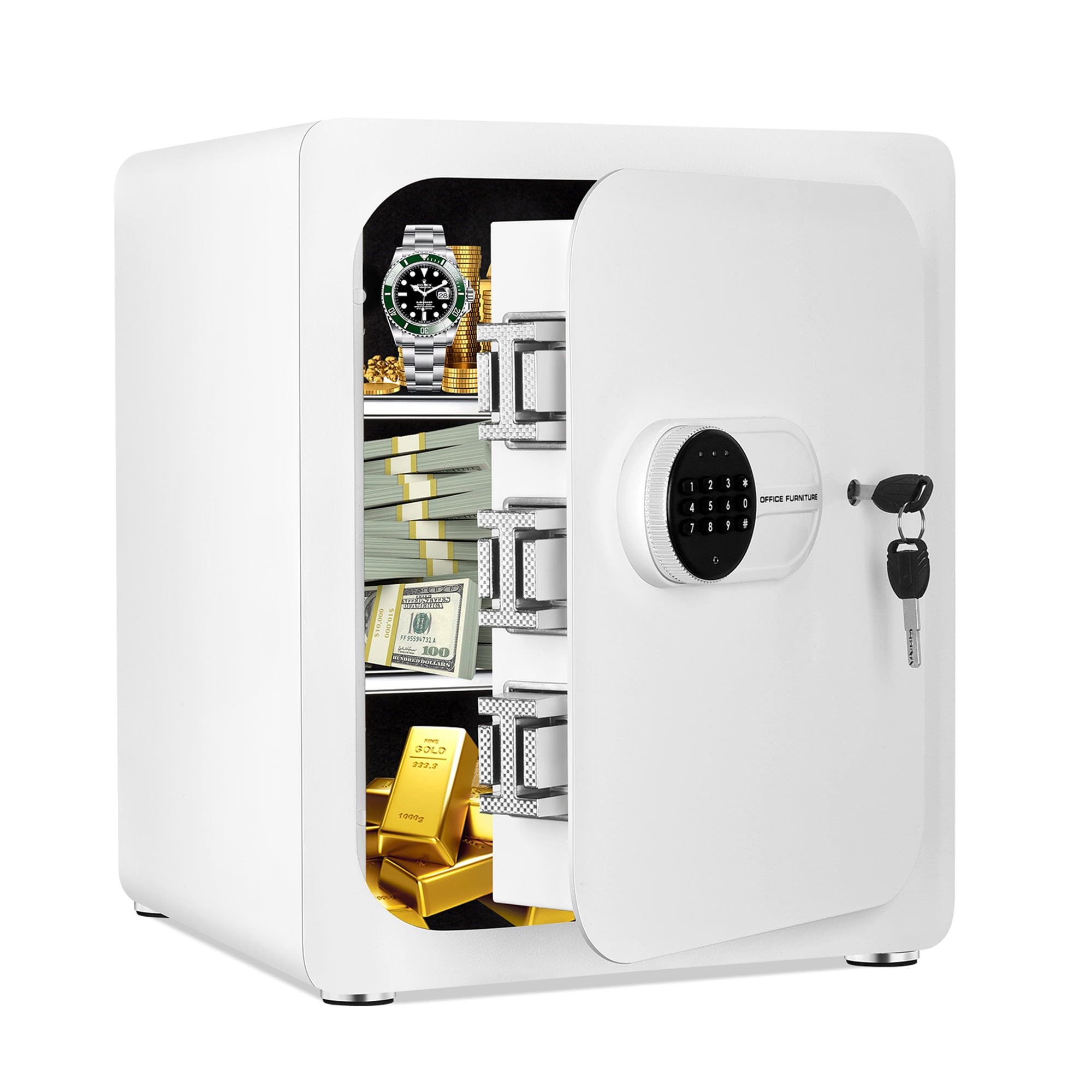 Fire safe boxes for important documents with Digital Keypad and Sensitive Alarm System Personal