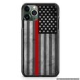 thumbnail image 1 of FireFighter Distressed USA Flag Case Slim Shockproof Hard Rubber Custom Case Cover For iPhone 11 Pro Max, 1 of 5