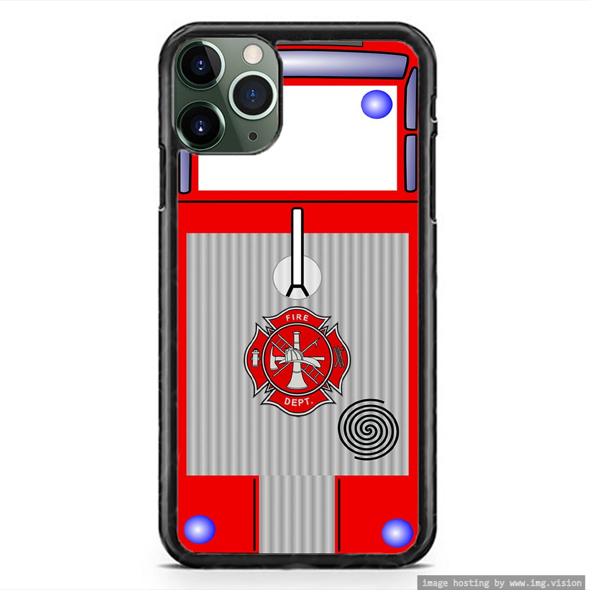 FireFighter Fire Truck Rescue Phone Case Slim Shockproof Hard Rubber ...