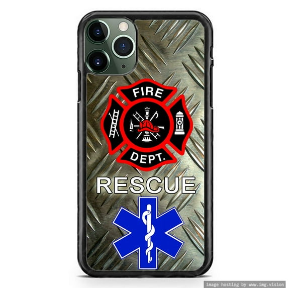 FireFighter Medic Rescue First Responders Slim Shockproof Hard Rubber Custom Case Cover For iPhone 12 Pro Max