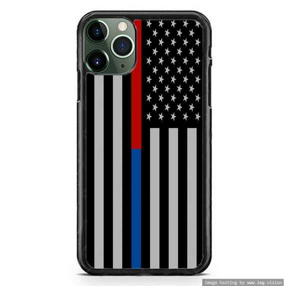 FireFighter Police First Responders USA American Flag Slim Custom Case Cover For iPhone 13 Pro Max