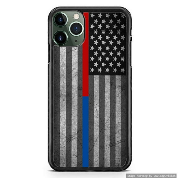 FireFighter Police First Responders USA Distressed Flag Slim Shockproof Custom Case Cover For iPhone 11 Pro Max