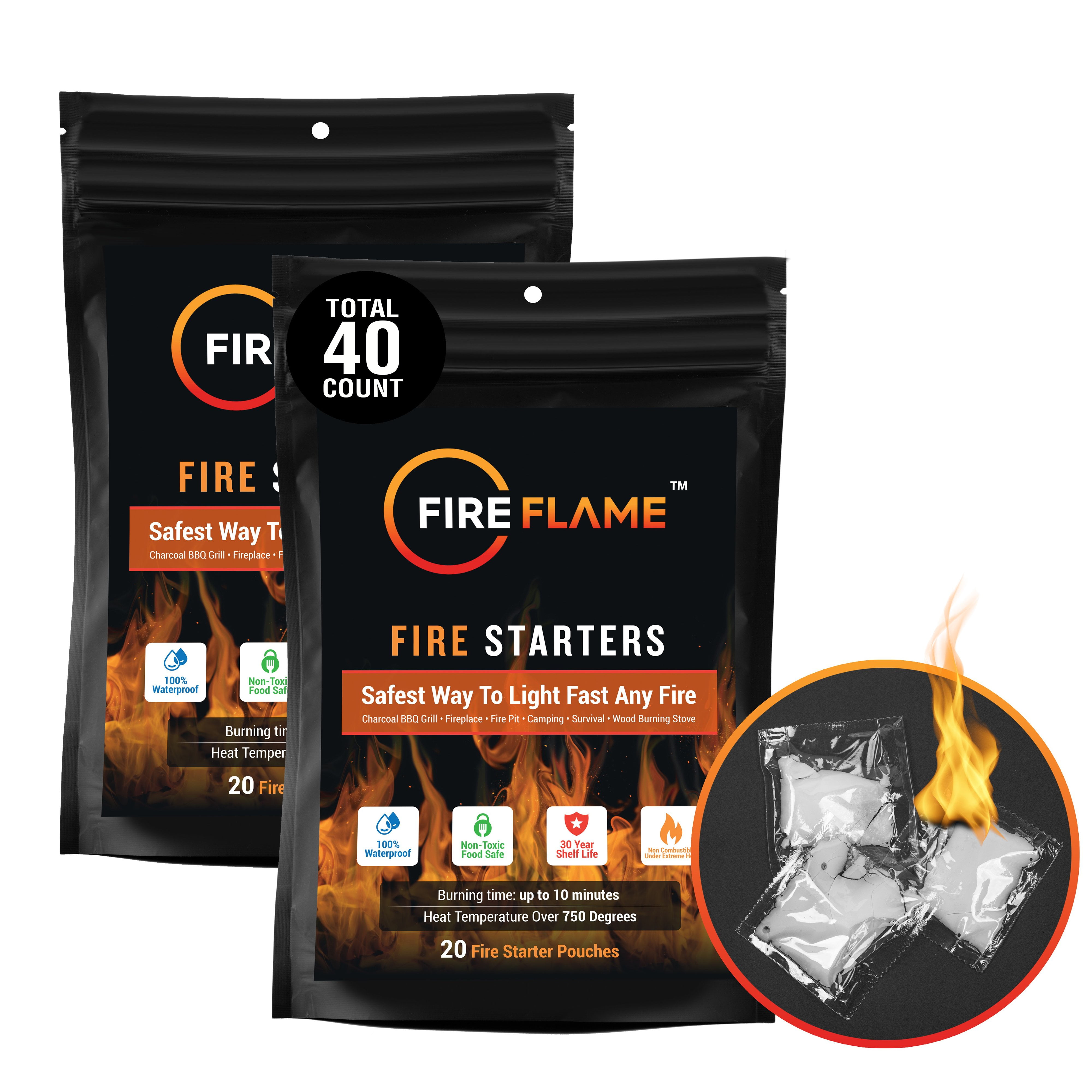 Charcoal firestarter top