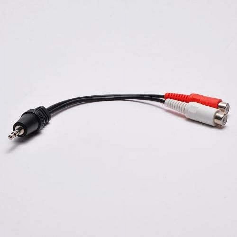 FireFold 3.5mm Stereo Male to (2) RCA Female Adapter - 6 Inch Cable - image 1 of 5