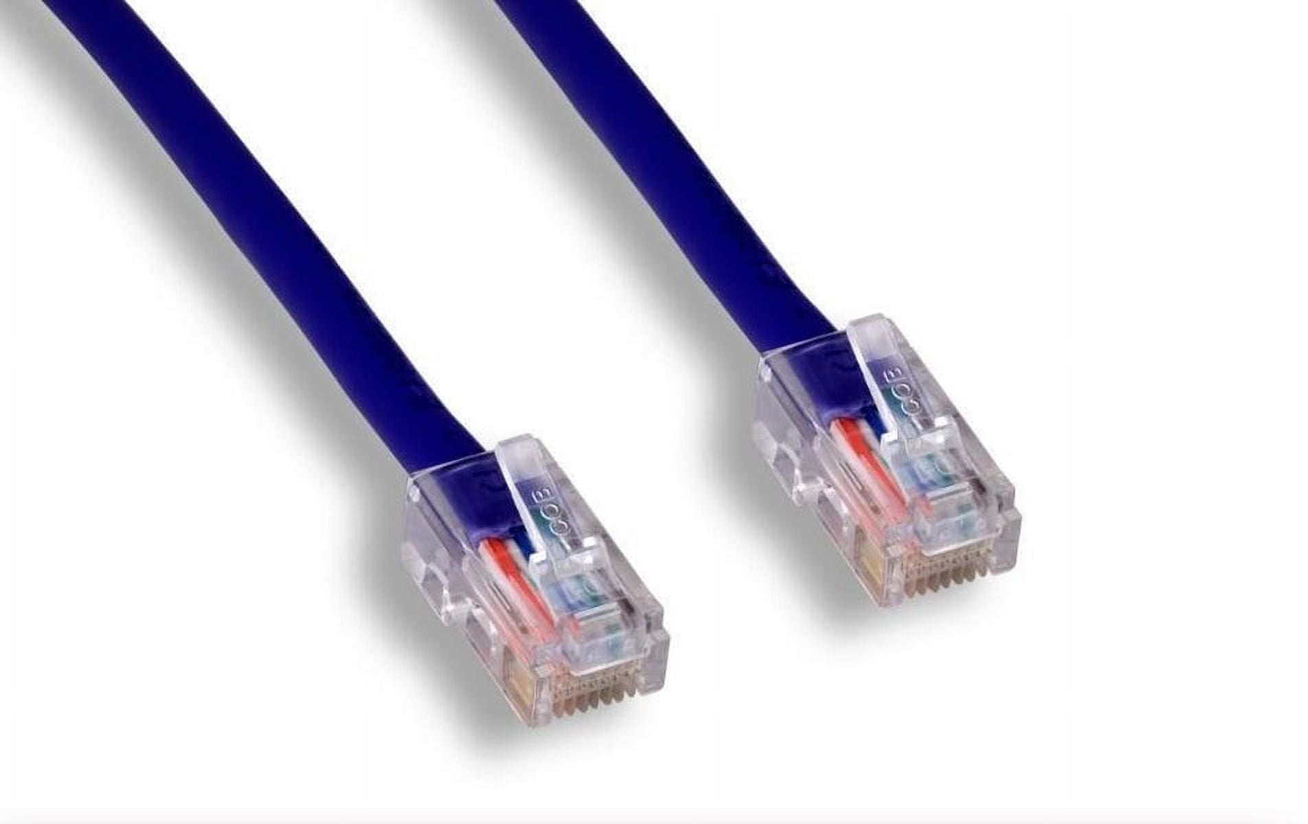 FireFold Cat5e Ethernet Patch Cable 6ft Blue with Gold Plated RJ45 Connectors – 350 MHz High Performance Patch Cord – 4 UTP 24 AWG Stranded Copper Pure Conductors with PVC Jacket
