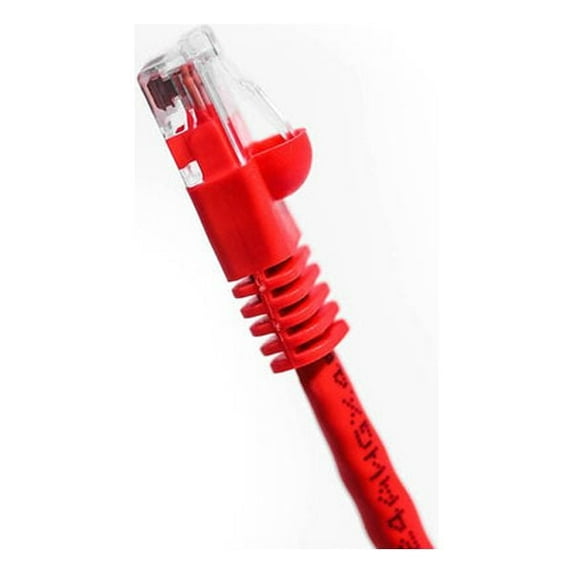 FireFold Cat5e Ethernet Patch Cable Red 5ft with Gold Plated RJ45 Connectors – 350 MHz High Performance Patch Cord – 4 UTP 24 AWG Stranded Copper Pure Conductors with PVC Jacket