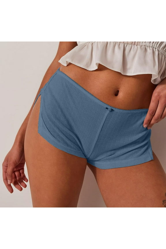Sexy Booty Shorts for Women Y2k Low Rise Side Slit Pj Mini Shorts 2025-Sky Blue-L,Sexy Shorts for Women,Hot Pants,Booty Shorts