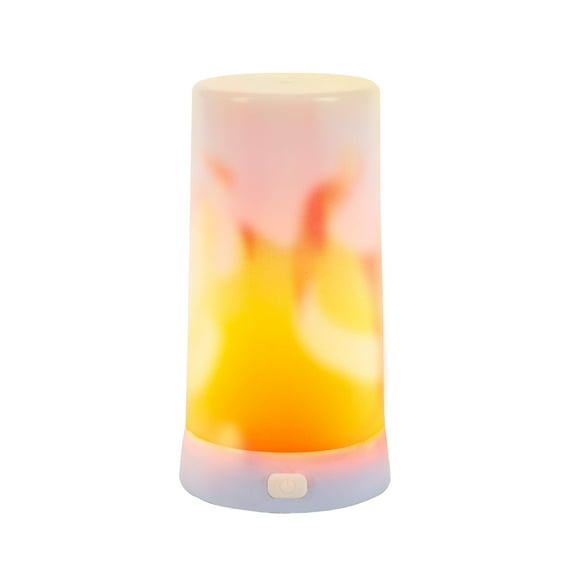 FireGlow Light True LED Fire-Like Flame Lantern USB Rechargeable Magnetic Base 3 Functions C108
