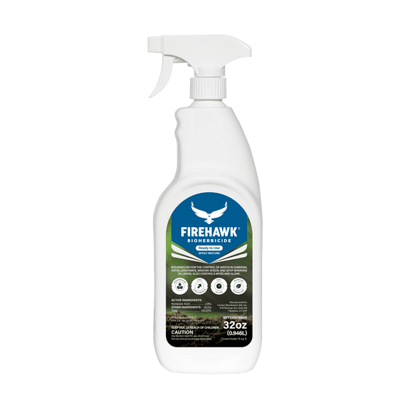 FireHawk® Bioherbicide 32oz Ready to Use | Change the Way You Spray — Fast-Acting Contact Control for Weeds and Grasses – No Mixing – No Mess