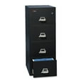 thumbnail image 1 of FireKing 4 Drawers Vertical Lockable Filing Cabinet, Black, 1 of 2