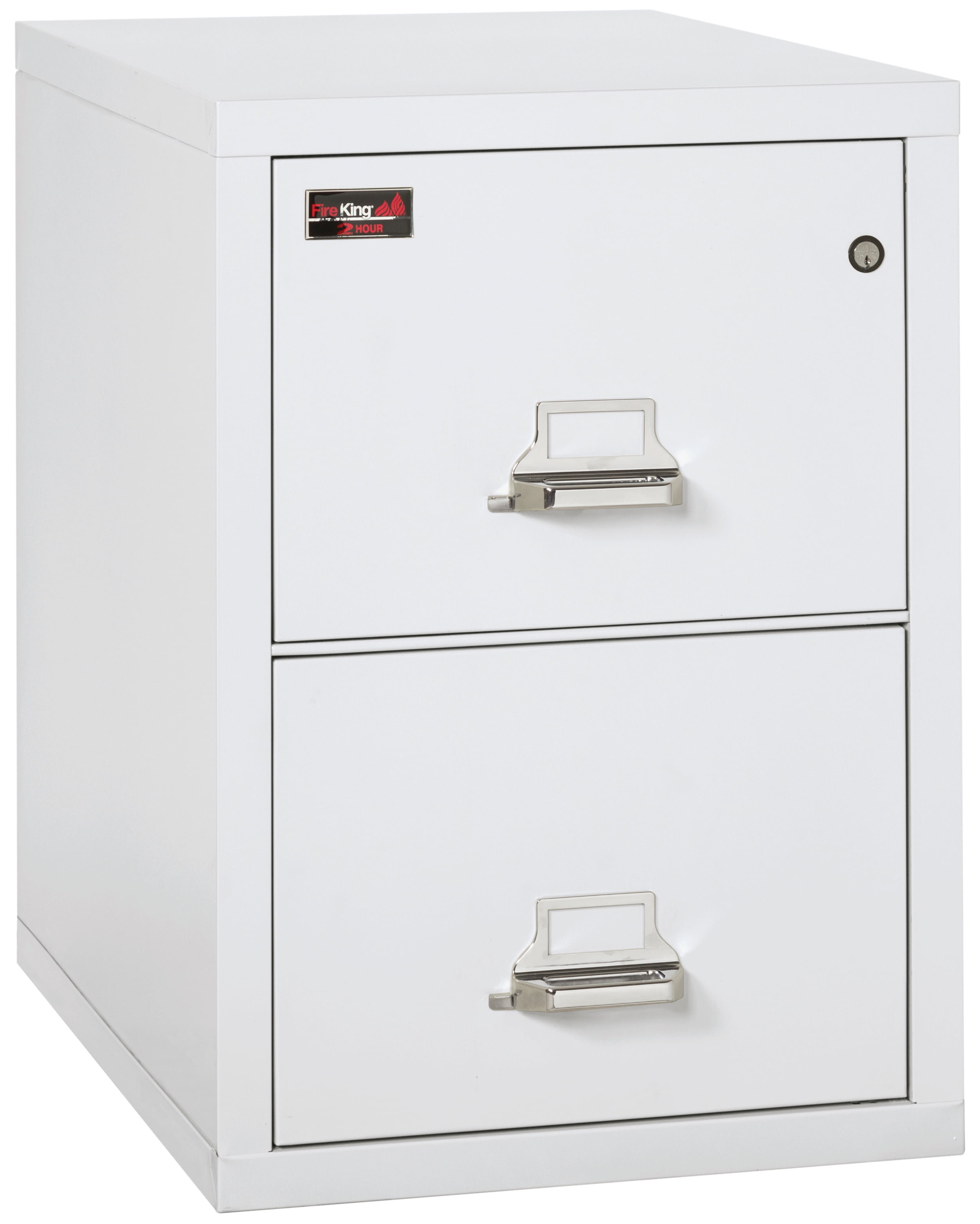 FireKing Arctic White 2 Hour Fire Resistant File Cabinet - 2 Drawer ...