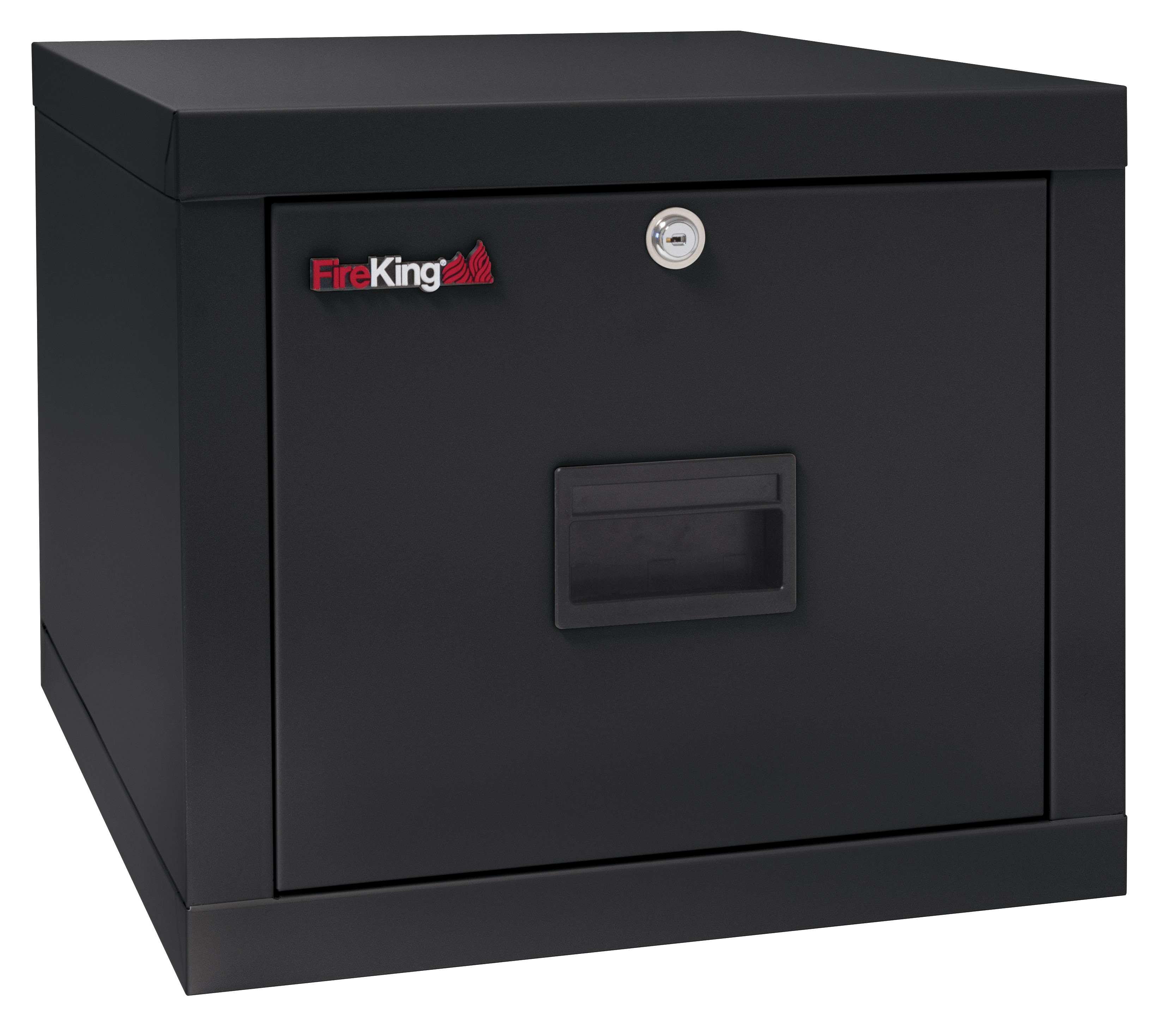 FireKing Black One drawer fire rated file