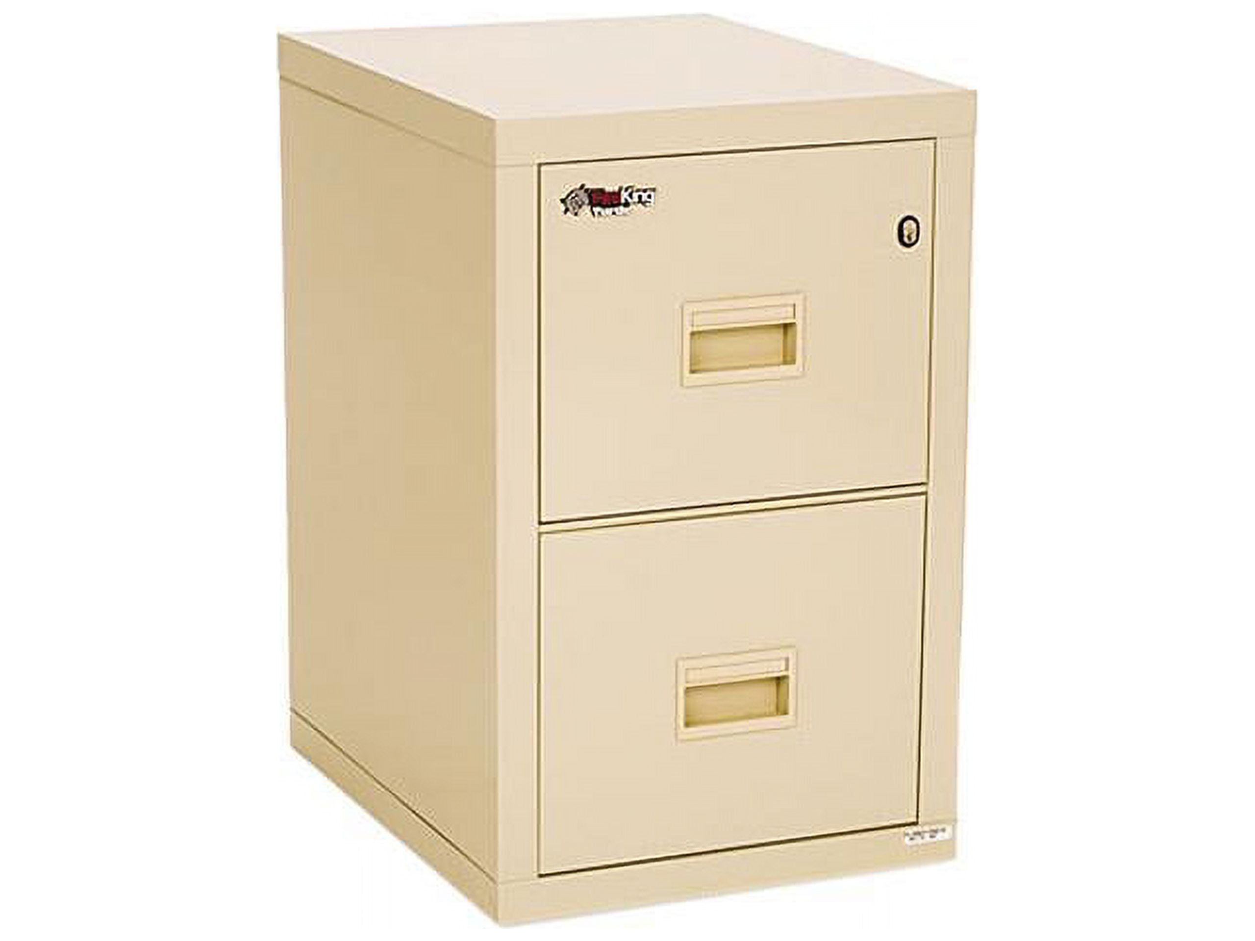 Parchment 2-Drawer Fireproof and Water-Resistant Vertical Filing Cabinet