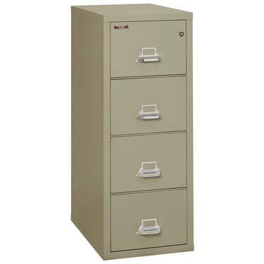FireKing Pewter 1 Hour Fire Resistant File Cabinet - 4 Drawer Letter 31" depth