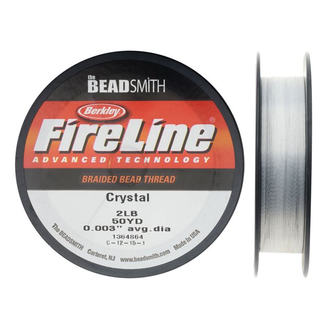 FireLine Braided Beading Thread, 2lb Test and 0.003" Thick, 50 Yard