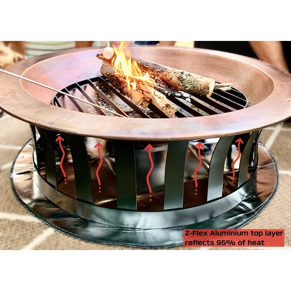 FirePad Deck Protector - 36" Heat Resistant Fire Pit Mat