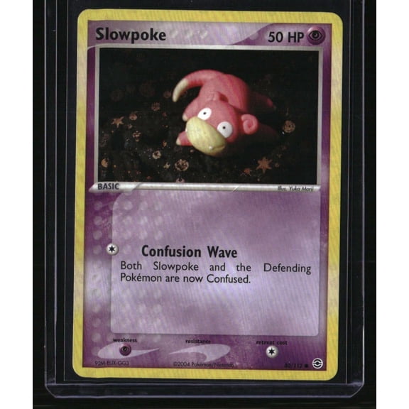 FireRed & LeafGreen Slowpoke #80/112 Reverse Holo Trading Card